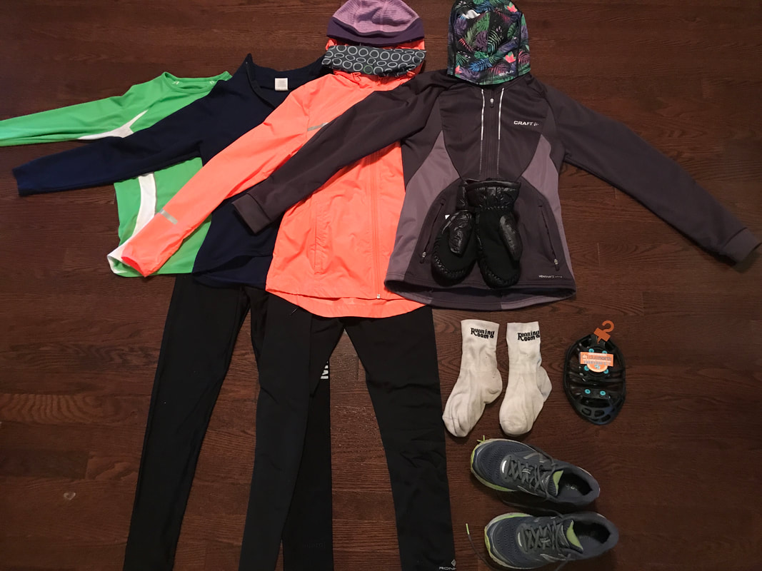 Running clothing and gear for cold weather winter running