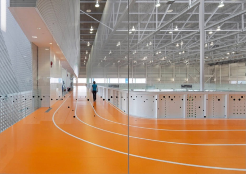Indoor track at Commonwealth Recreation Centre, Edmonton